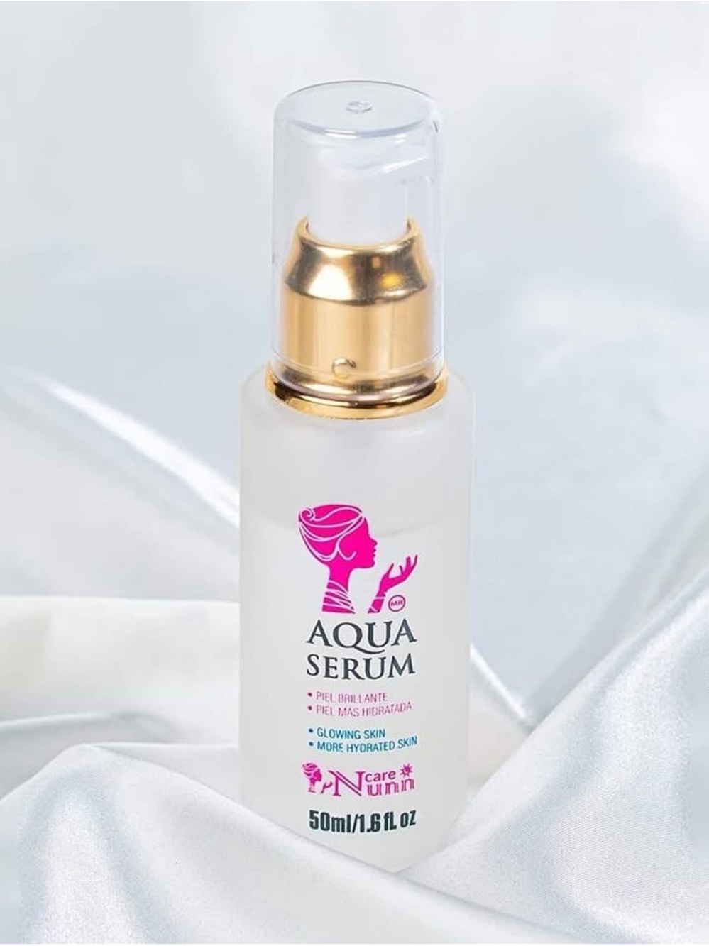 Nunn Care Aqua Serum 100% Original Hydrating Facial Serum – 50ml (White & Gold) - Picture 4 of 6